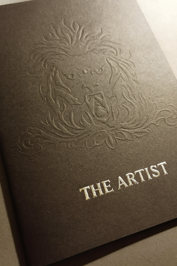 Буклет теснение фольга